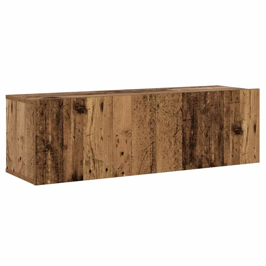 Meubles TV muraux 3 pcs vieux bois bois d'ingénierie - 6