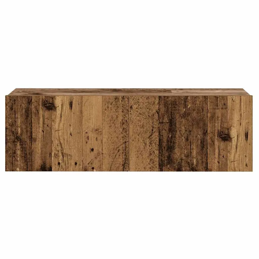 Meubles TV muraux 3 pcs vieux bois bois d'ingénierie - 7