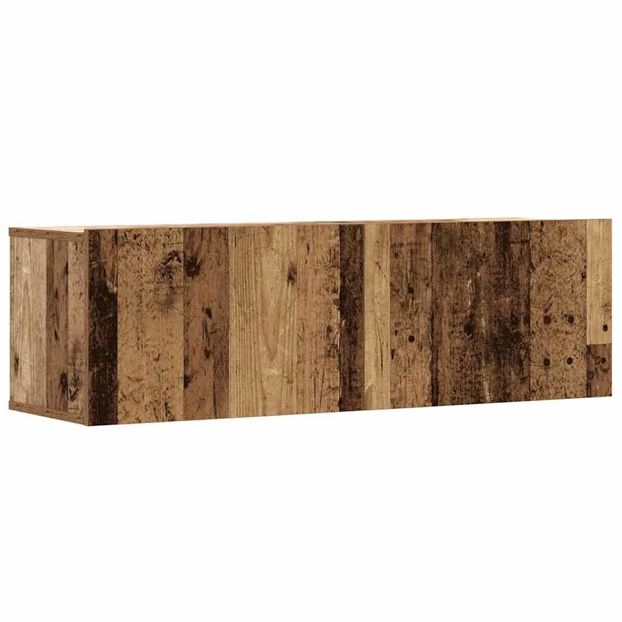 Ensemble de meuble TV mural 5 pcs vieux bois bois d'ingénierie - 4