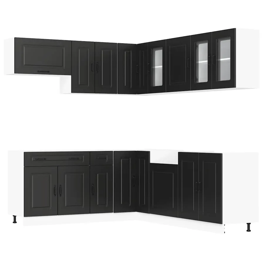 Ensemble d'armoires de cuisine 11 pcs Kalmar bois d'ingénierie - 2