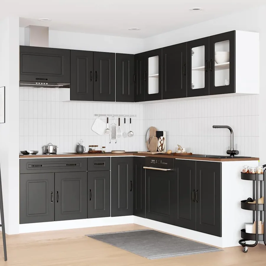 Ensemble d'armoires de cuisine 11 pcs Kalmar bois d'ingénierie - 3
