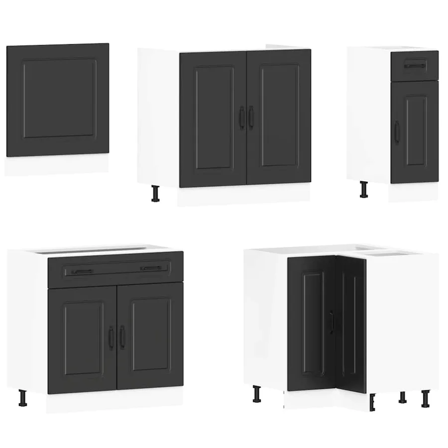 Ensemble d'armoires de cuisine 11 pcs Kalmar bois d'ingénierie - 4