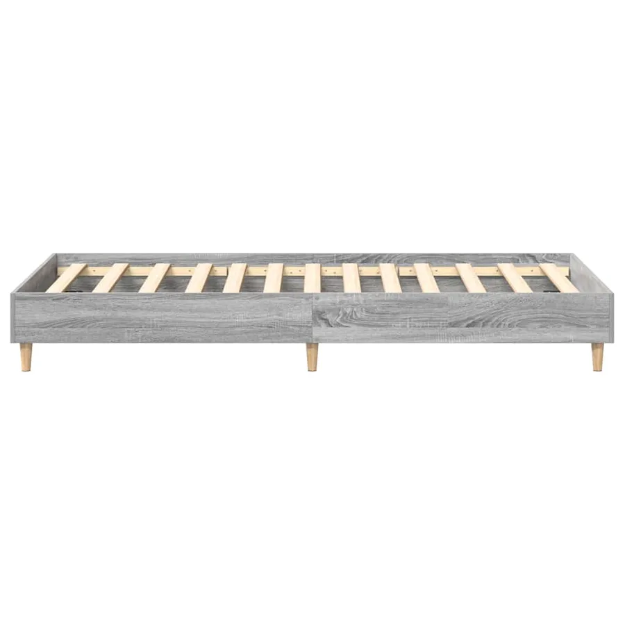 Cadre de lit sans matelas sonoma gris 100x200 cm - 6