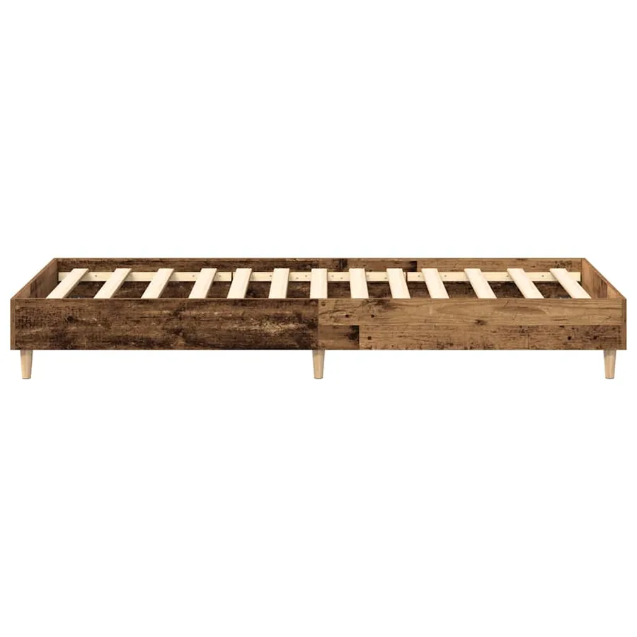 Cadre de lit sans matelas vieux bois 100x200 cm bois ingénierie - 6