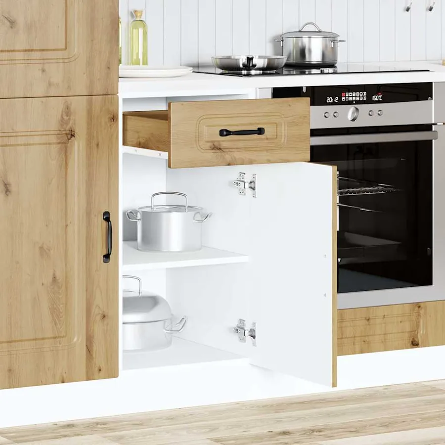 Armoire de cuisine Kalmar chêne artisanal bois d'ingénierie - 3