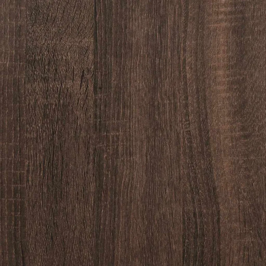 Banc à chaussures chêne marron bois d'ingénierie et métal - 9