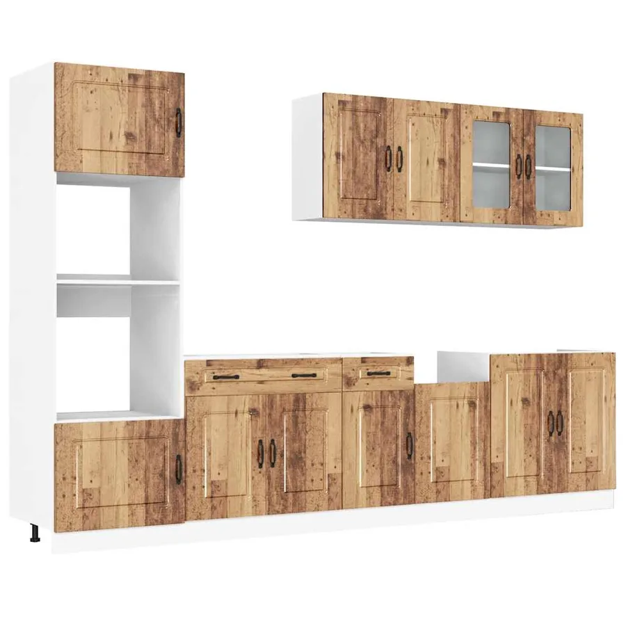 Ensemble d'armoires de cuisine 7 pcs Kalmar bois d'ingénierie - 2