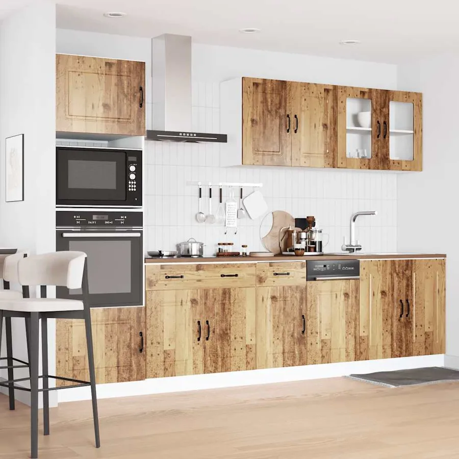 Ensemble d'armoires de cuisine 7 pcs Kalmar bois d'ingénierie - 3