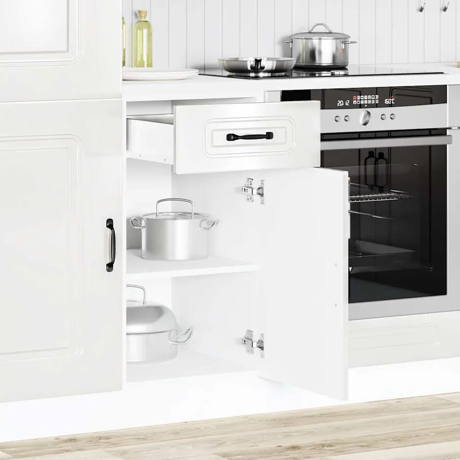 Armoire de cuisine Kalmar blanc brillant bois ingénierie - 3