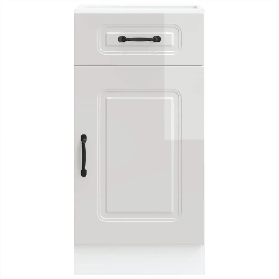 Armoire de cuisine Kalmar blanc brillant bois ingénierie - 4