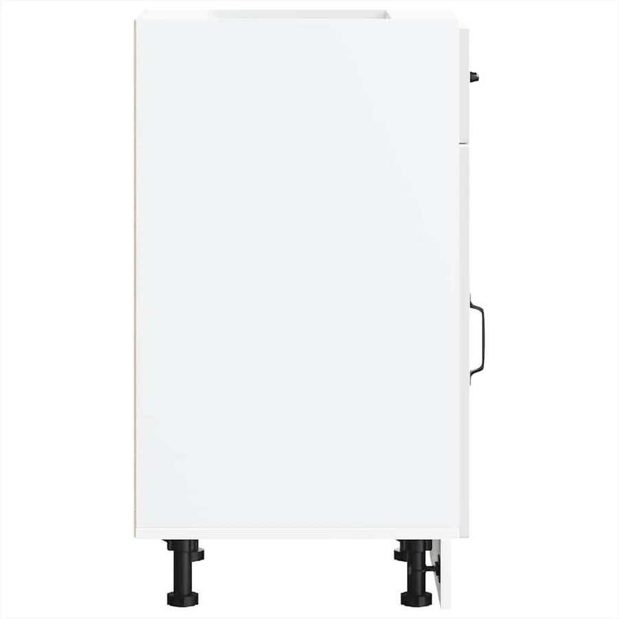 Armoire de cuisine Kalmar blanc brillant bois ingénierie - 6