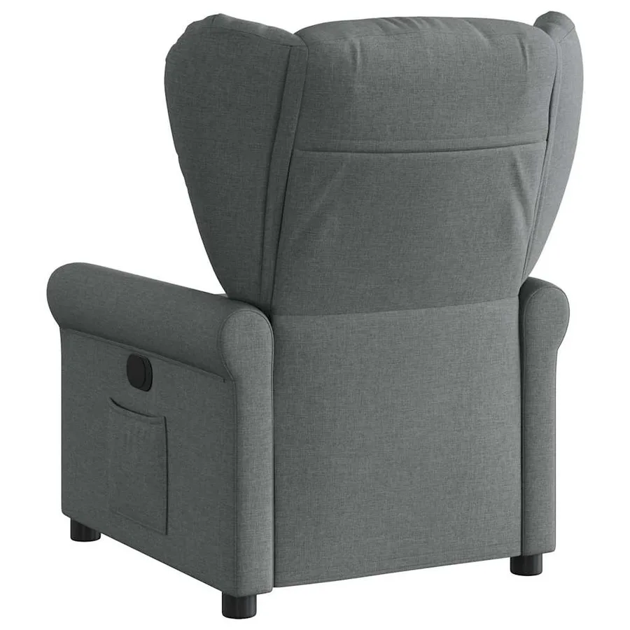 Fauteuil inclinable électrique Gris foncé Tissu - 6