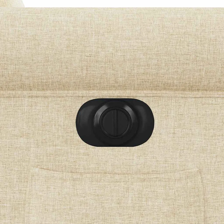 Fauteuil inclinable électrique Crème Tissu - 12
