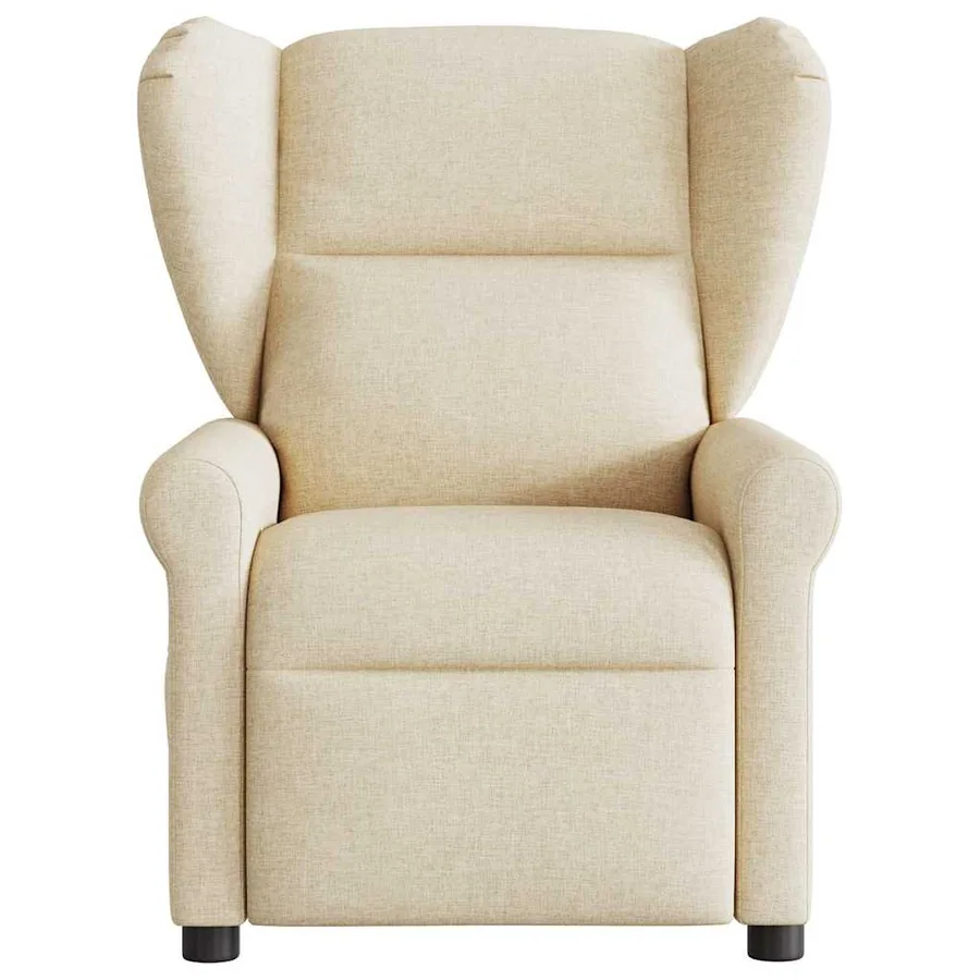 Fauteuil inclinable électrique Crème Tissu - 4