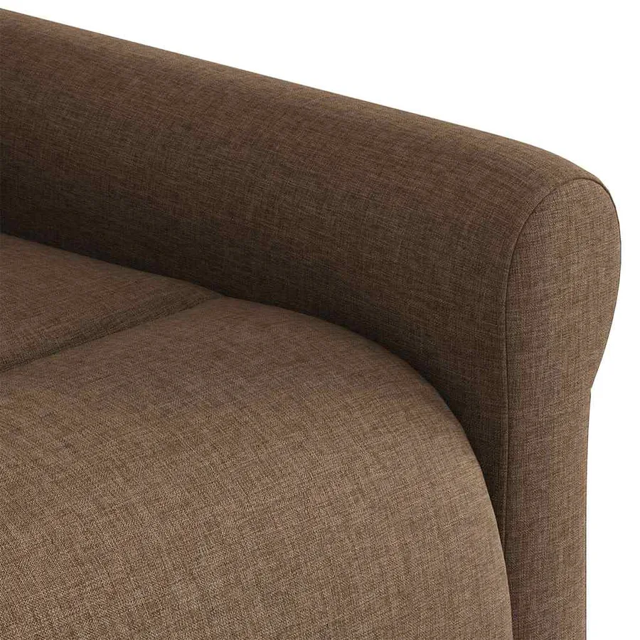Fauteuil de massage inclinable Marron Tissu - 11