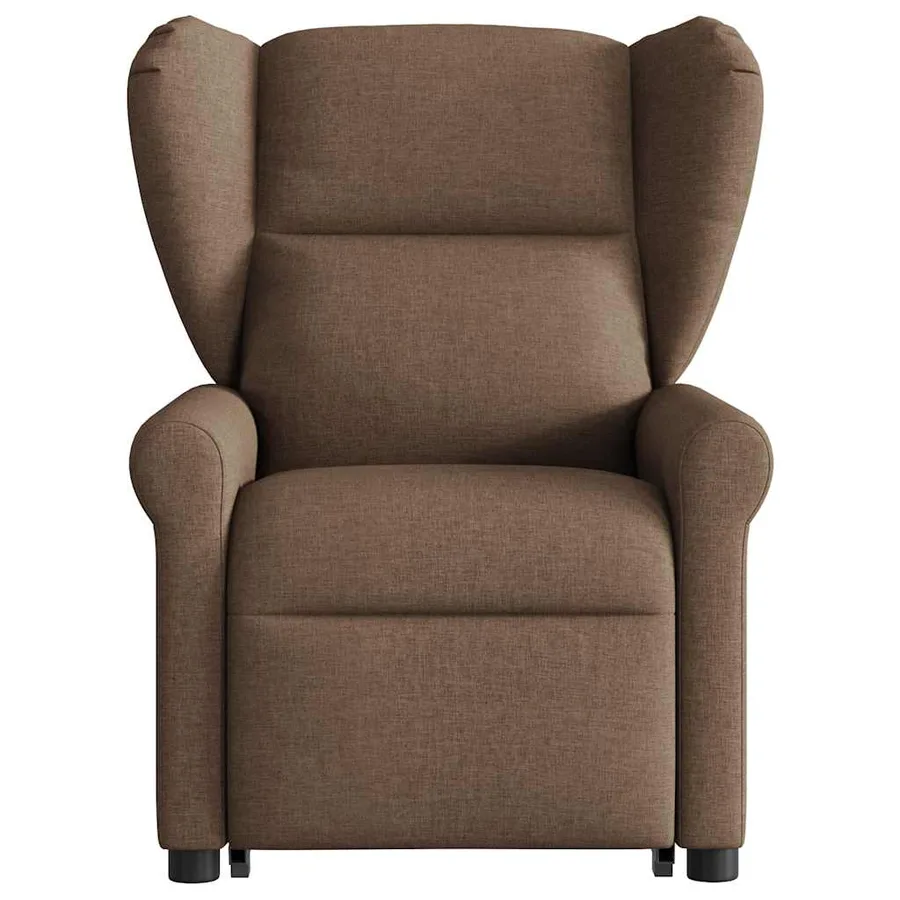Fauteuil de massage inclinable Marron Tissu - 4