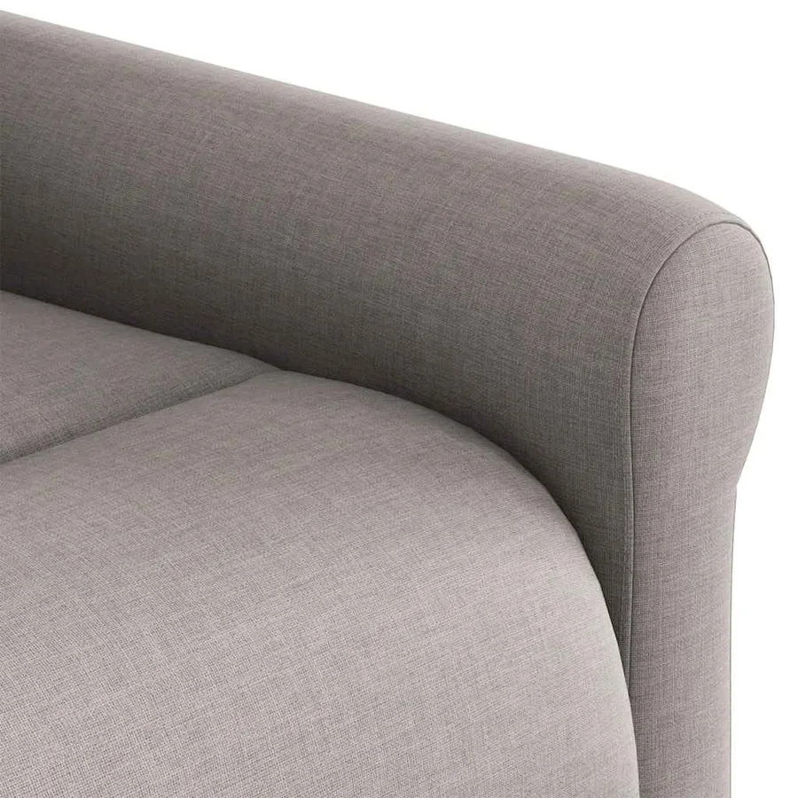 Fauteuil inclinable de massage électrique Taupe Tissu - 12