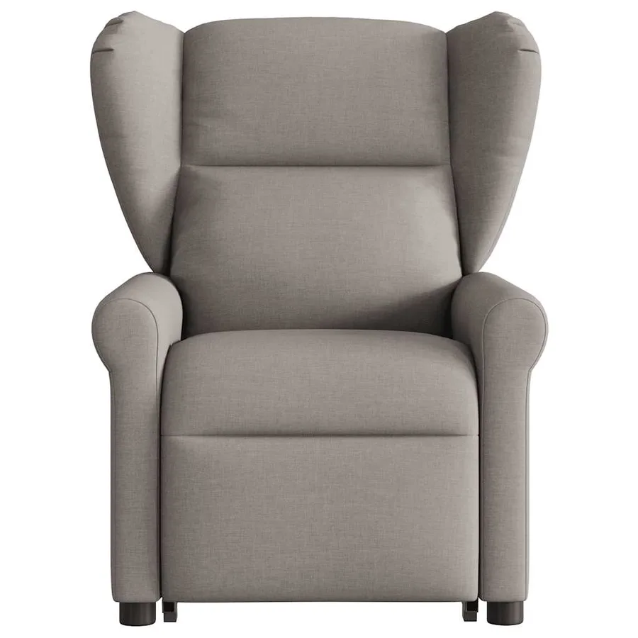 Fauteuil inclinable de massage électrique Taupe Tissu - 4