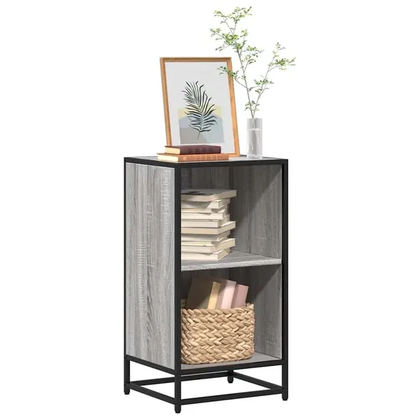 Bibliothèque sonoma gris 40x35x76 cm bois d'ingénierie