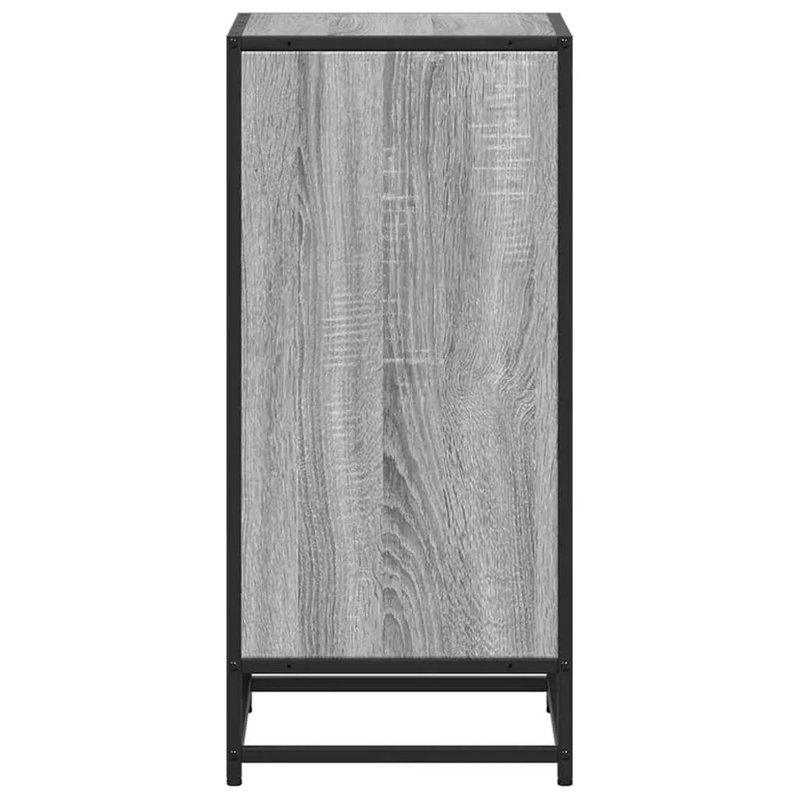 Bibliothèque sonoma gris 40x35x76 cm bois d'ingénierie - 5