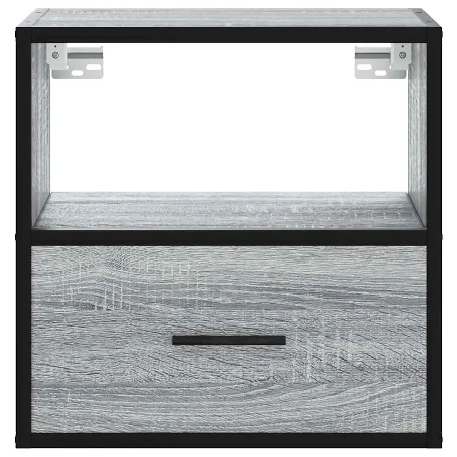 Tables de chevet murales 2 pcs sonoma gris 40x31x39,5 cm - 5
