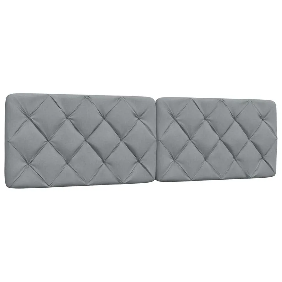 Cadre de lit avec LED sans matelas gris clair 180x200 cm tissu - 8