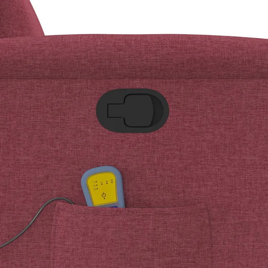 Fauteuil de massage inclinable Rouge bordeaux Tissu - 10