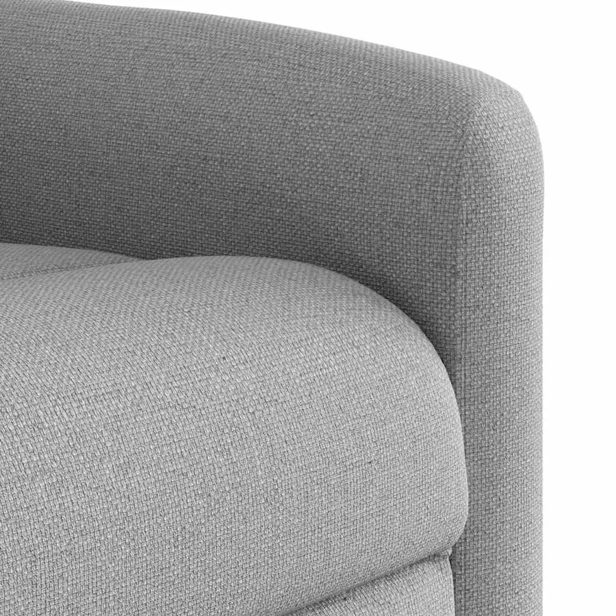 Fauteuil inclinable électrique gris nuage tissu - 12