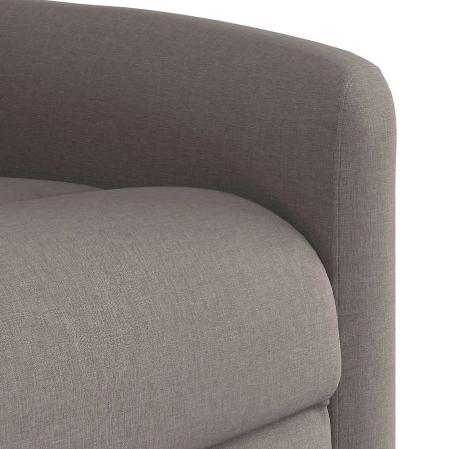 Fauteuil inclinable électrique taupe tissu - 12