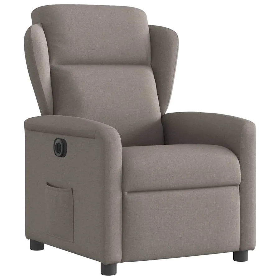 Fauteuil inclinable électrique Taupe Tissu - 4
