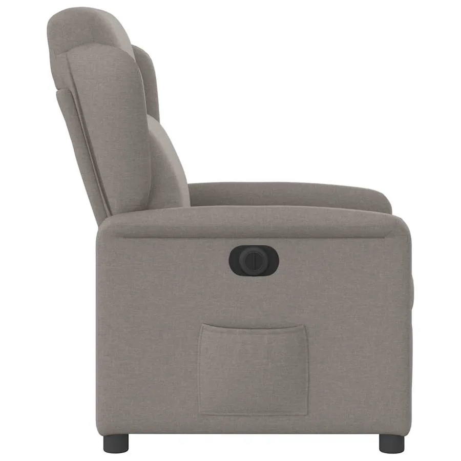 Fauteuil inclinable électrique Taupe Tissu - 6