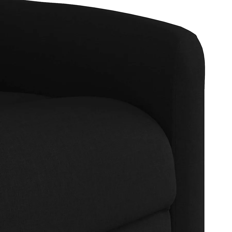 Fauteuil inclinable électrique noir tissu - 12