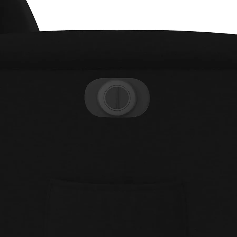 Fauteuil inclinable électrique noir tissu - 13