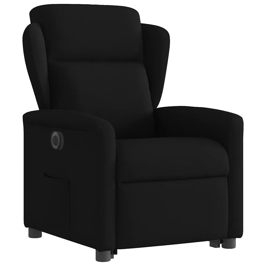 Fauteuil inclinable électrique noir tissu - 4