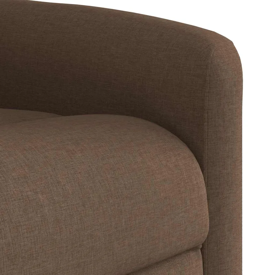 Fauteuil inclinable de massage électrique Marron Tissu - 12