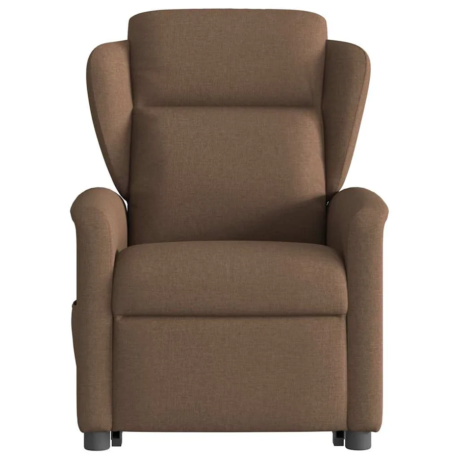 Fauteuil inclinable de massage électrique Marron Tissu - 5