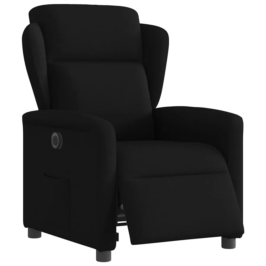 Fauteuil inclinable électrique Noir Tissu - 3