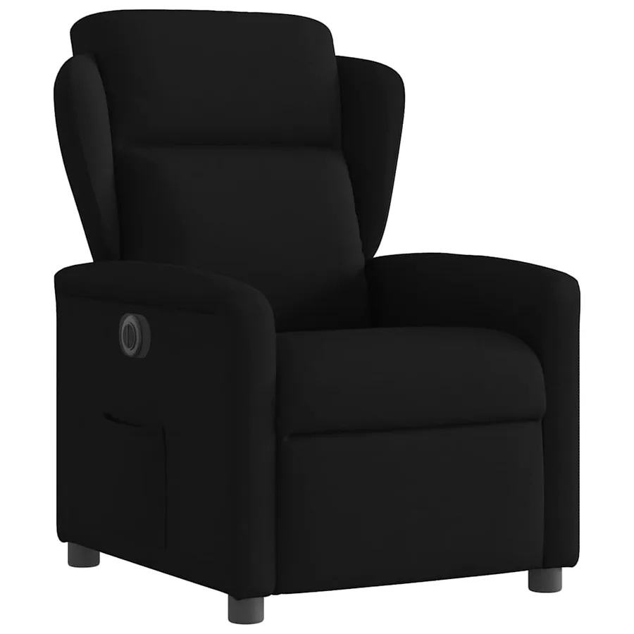 Fauteuil inclinable électrique Noir Tissu - 4