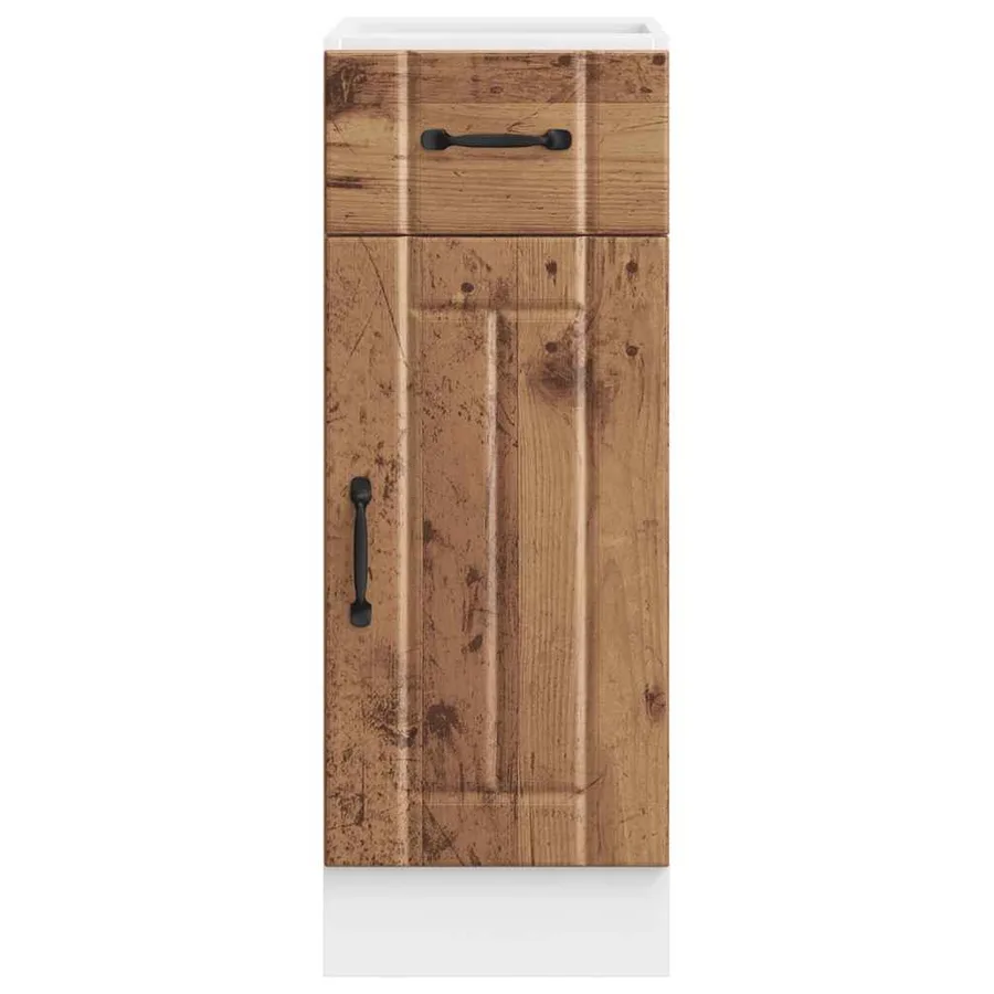Armoire de cuisine Lucca vieux bois bois ingénierie - 4