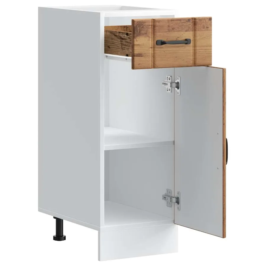 Armoire de cuisine Lucca vieux bois bois ingénierie - 5