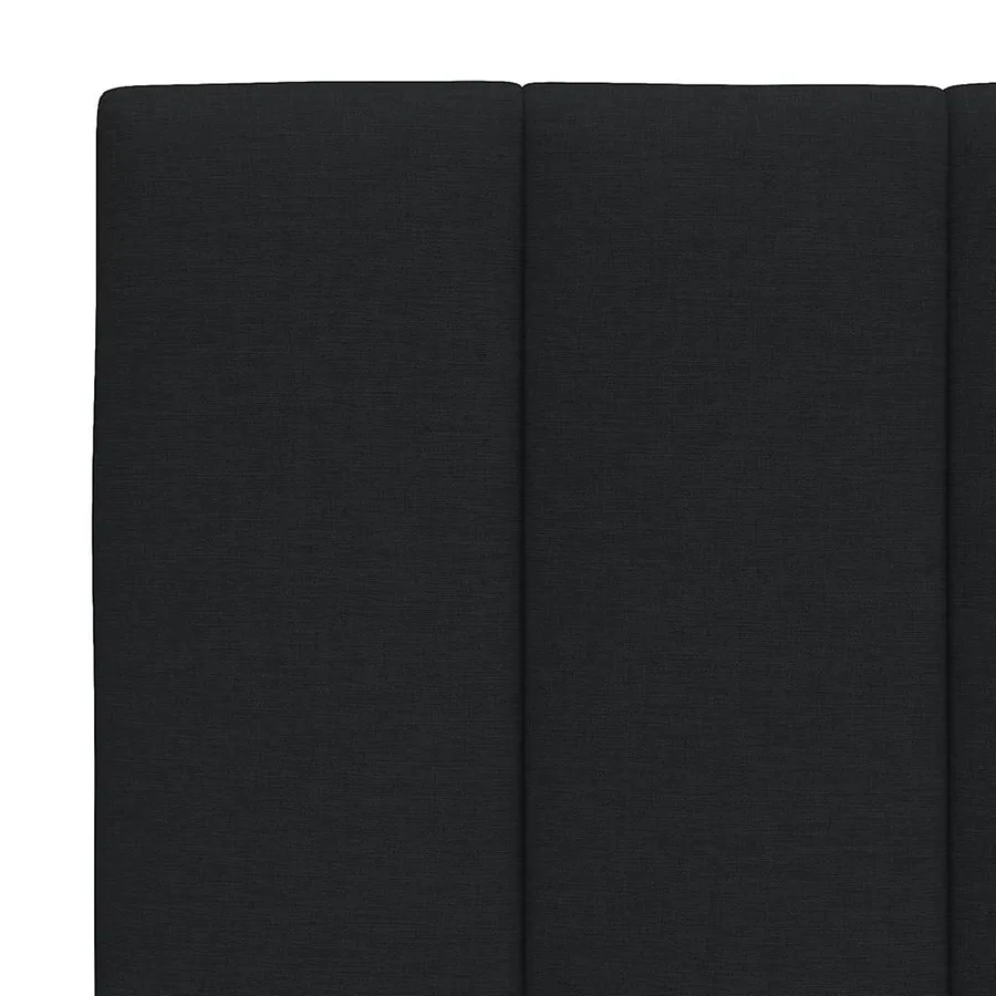 Coussin de tête de lit Hanko noir 80 cm tissu - 7
