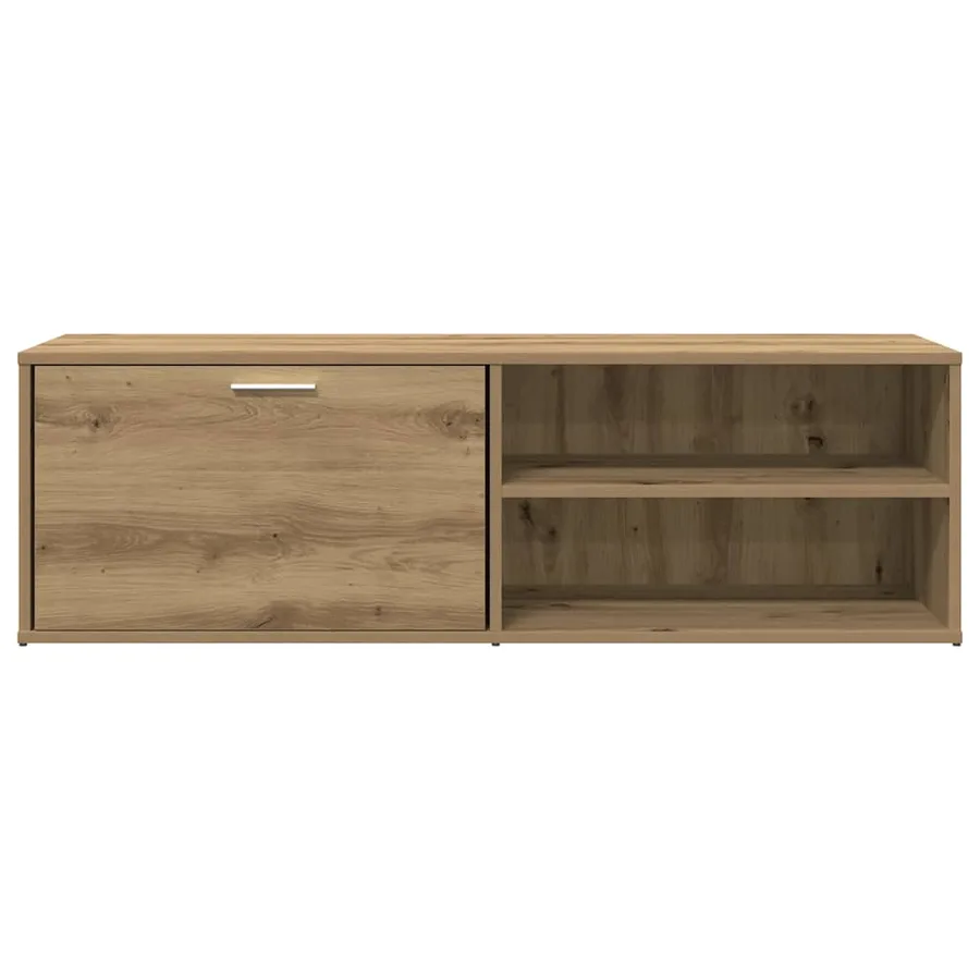 Meuble TV chêne artisanal 120x34x37 cm bois d'ingénierie - 4