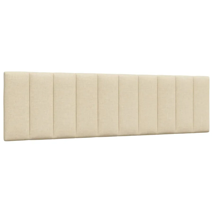 Cadre de lit sans matelas Hanko crème 180x200 cm tissu - 6