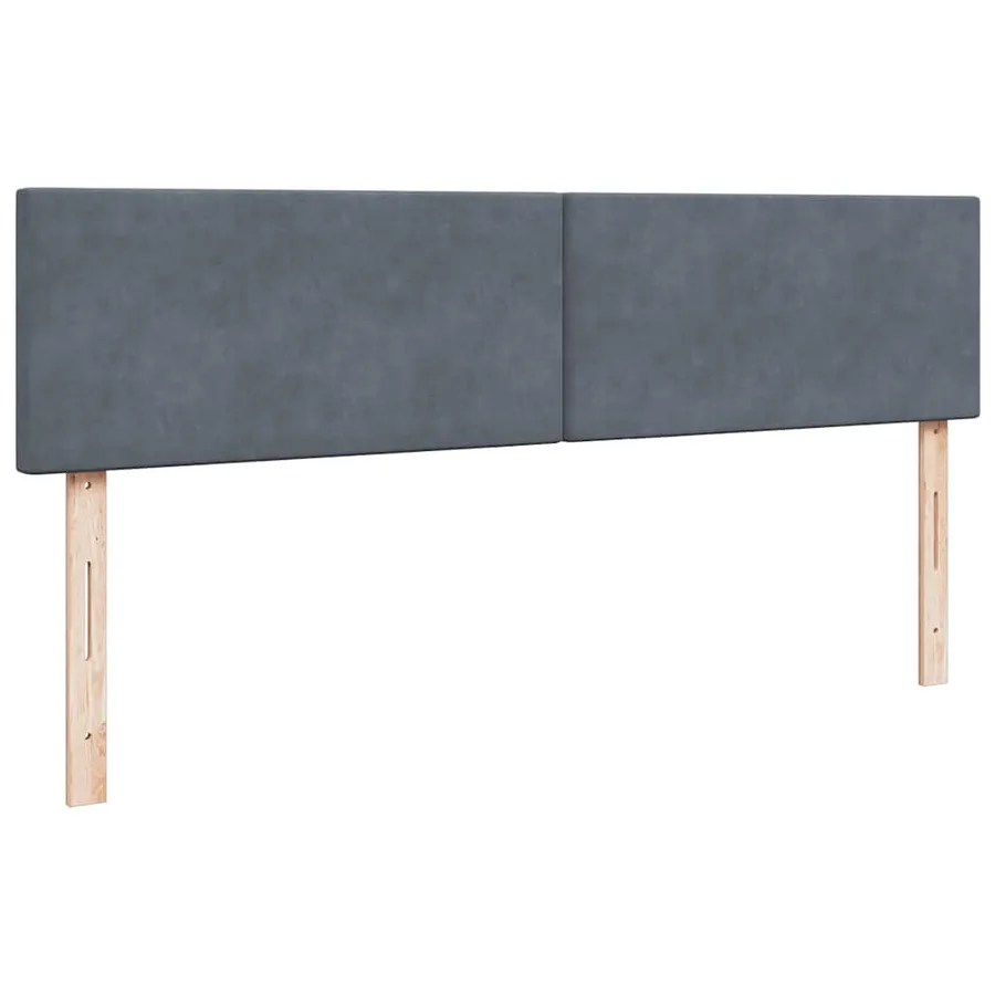 Cadre de lit ottoman avec matelas gris foncé 180x200 cm velours - 8