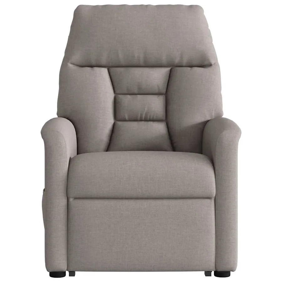 Fauteuil inclinable taupe tissu - 5