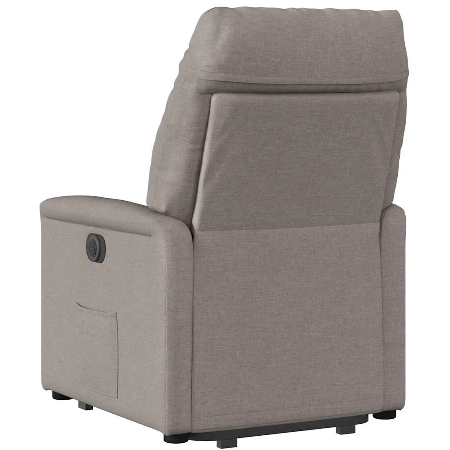 Fauteuil inclinable taupe tissu - 7