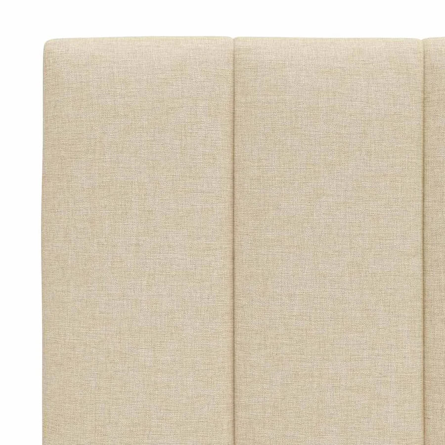 Coussin de tête de lit Hanko crème 100 cm tissu - 7