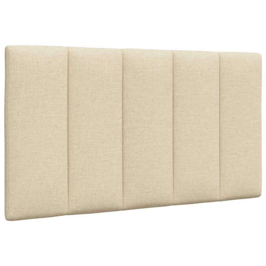 Cadre de lit sans matelas Hanko crème 90x190 cm tissu - 7