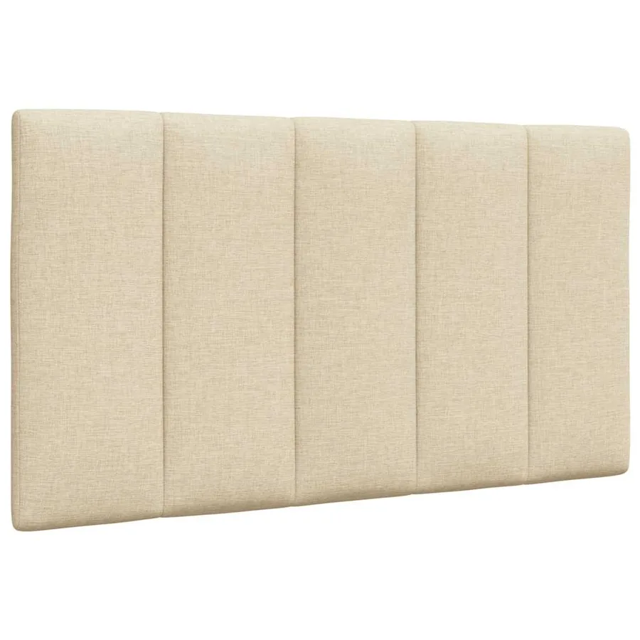 Cadre de lit sans matelas Hanko crème 90x190 cm tissu - 10