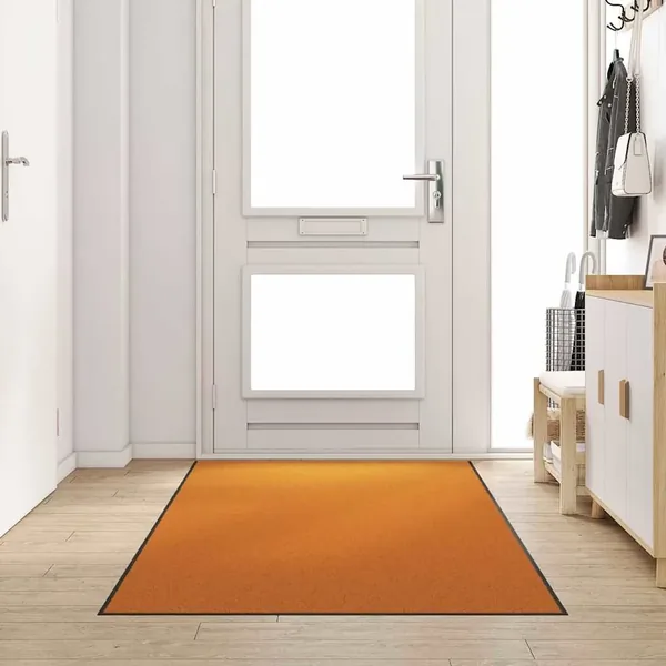 Tapis d'entrée Orange et Noir 120 x 300 cm 100% Polyamide